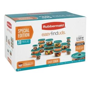 Rubbermaid Easy Find Lids 38-Piece Set - Teal